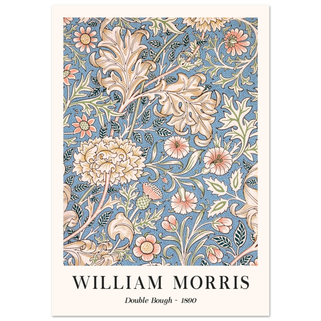 William Morris - Double Bough 1890 poster
