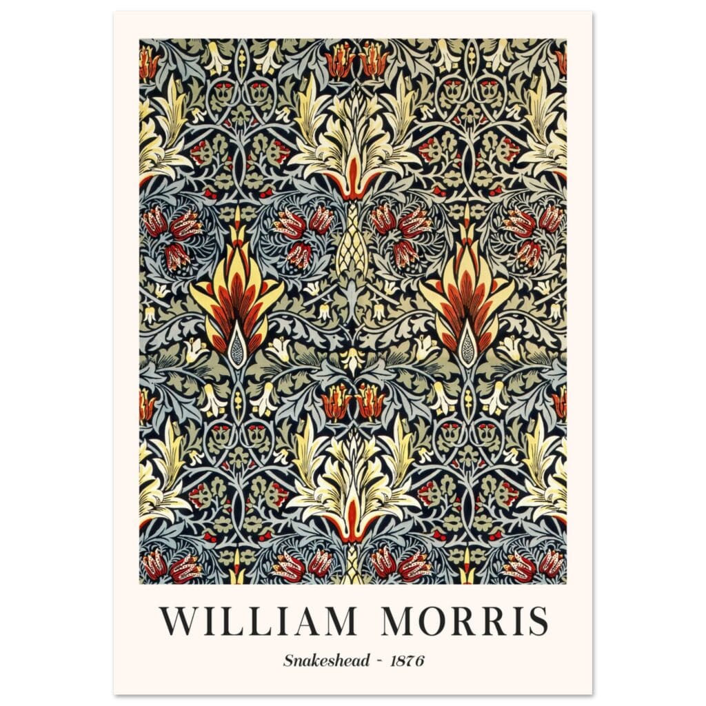 William Morris - Snakeshead 1876 poster