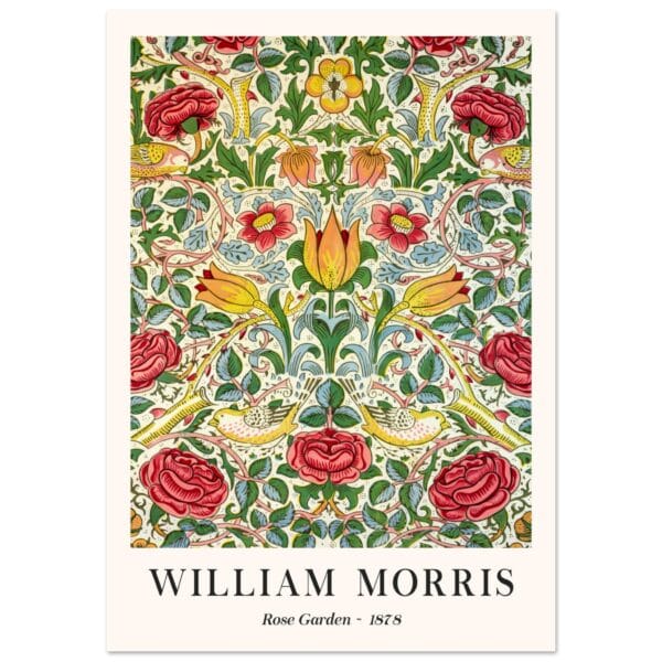 William Morris - Rose Garden 1878 poster