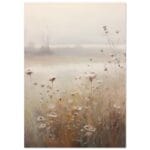 Foggy Flowerfield 1 poster