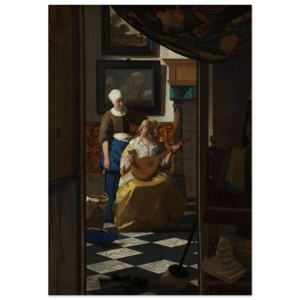 Johannes Vermeer - De Liefdesbrief poster