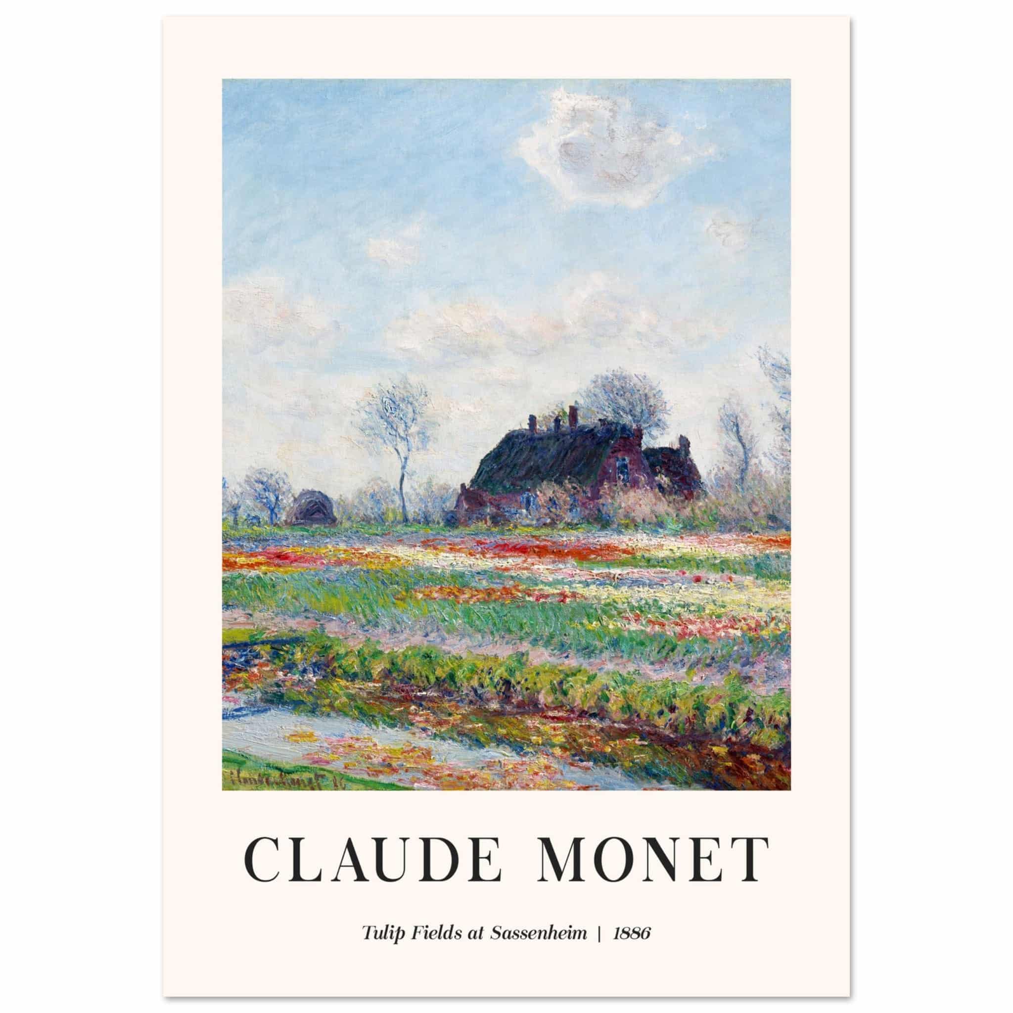 Claude Monet - Tulip fields at Sassenheim poster Claude Monet - Tulip fields at Sassenheim poster