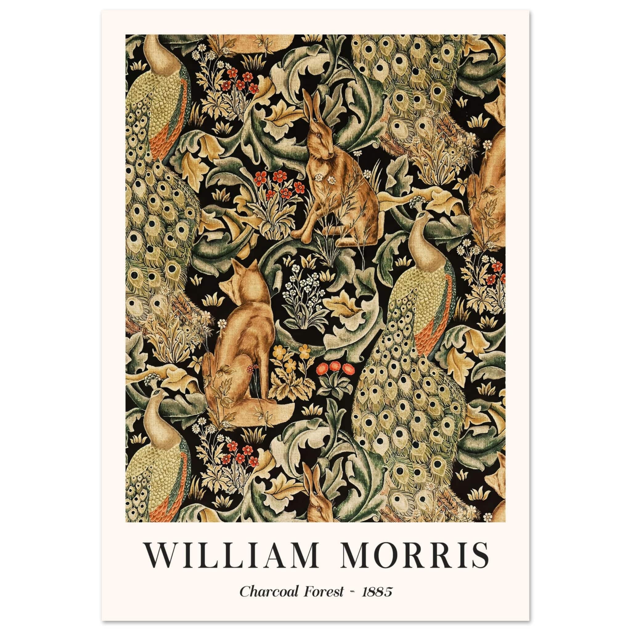 William Morris - Charcoal Forrest poster