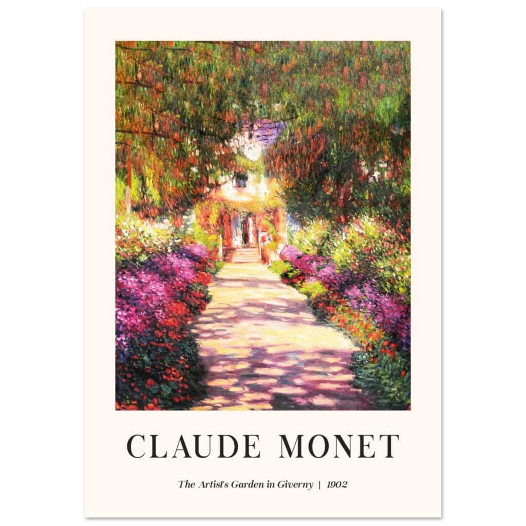 Claude Monet - The Artist's Garden at Giverny | Artfulprints