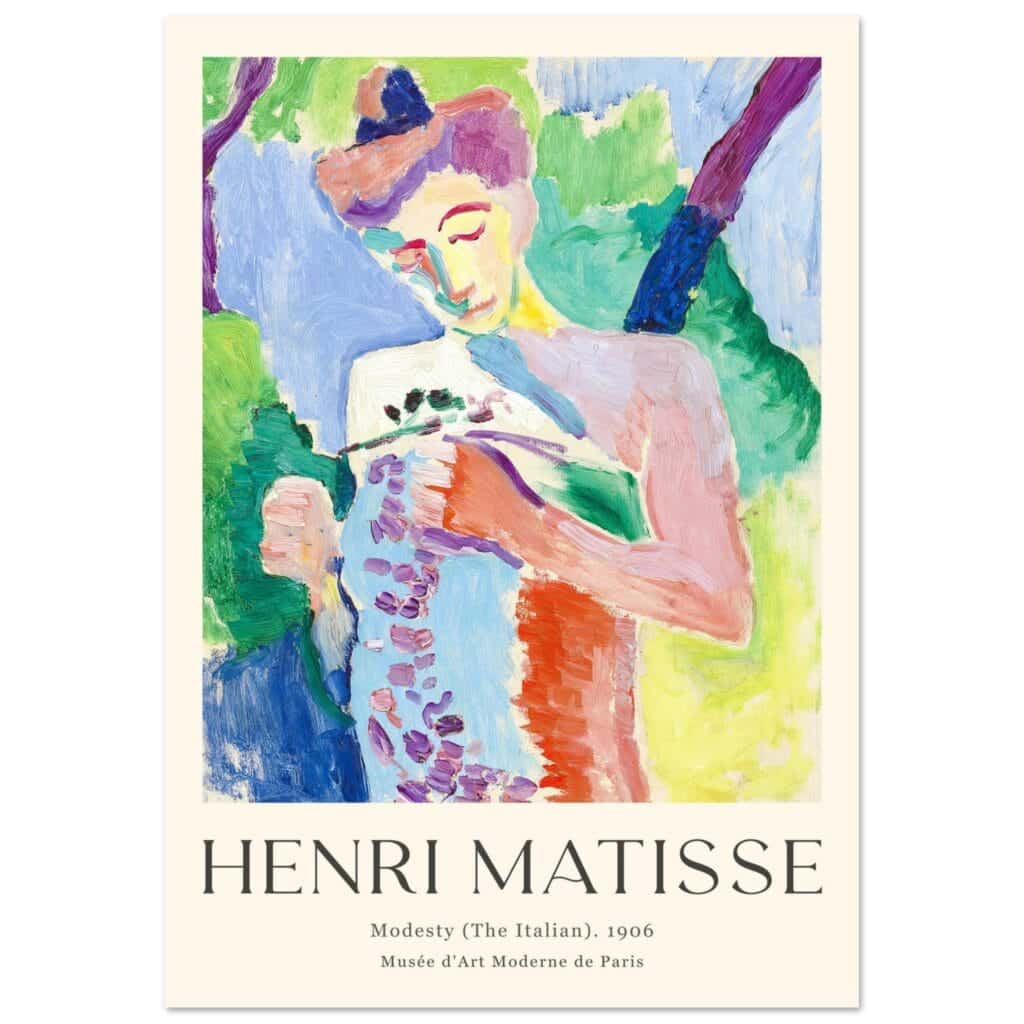 Matisse - Modesty 1906 poster