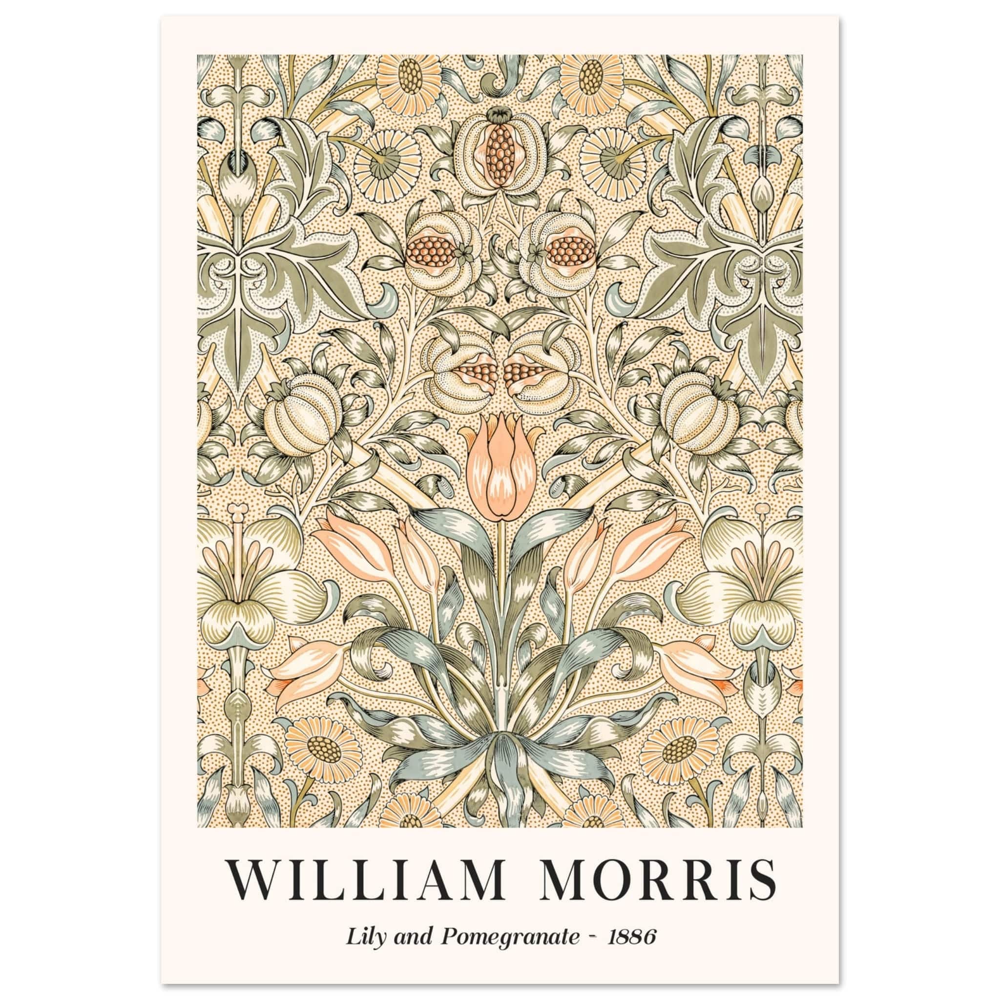 William Morris - Lily and Pomegranate 1886 poster William Morris - Lily and Pomegranate 1886 poster