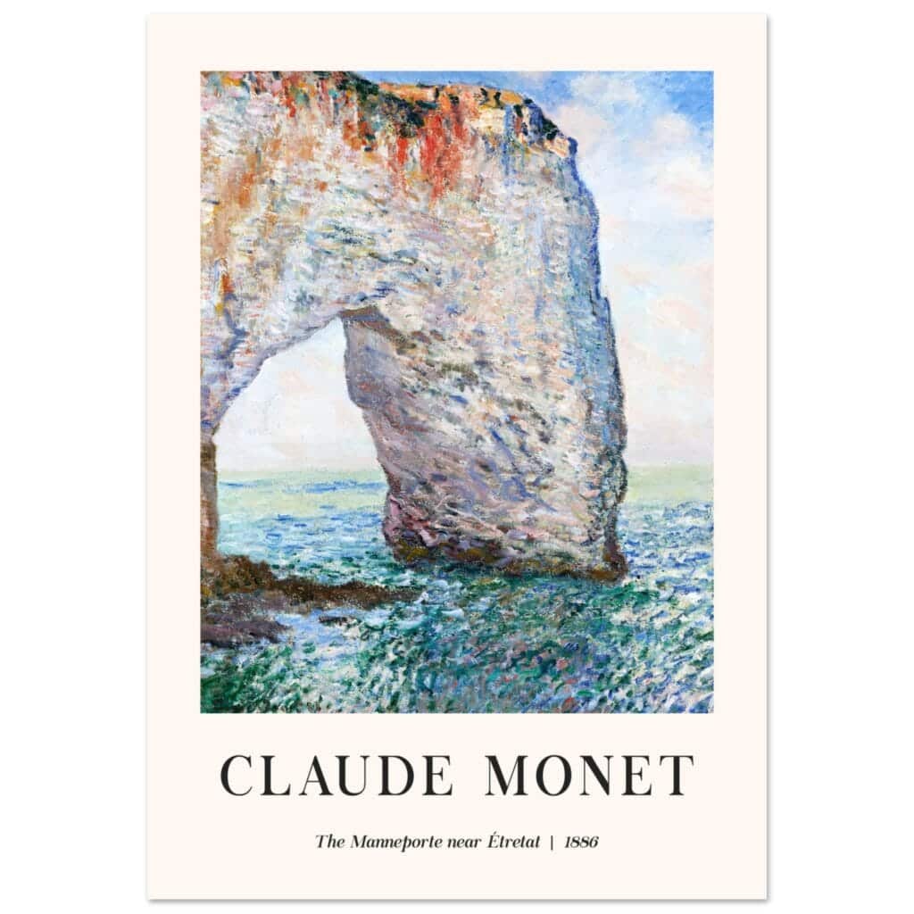Claude Monet - The Manneport near Étretat poster