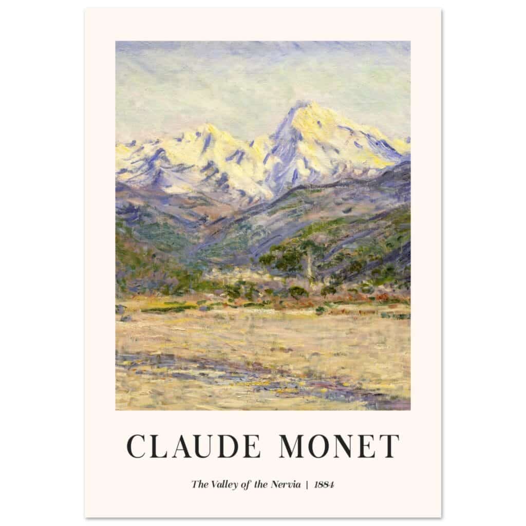 Claude Monet - The Valley of the Nervia poster