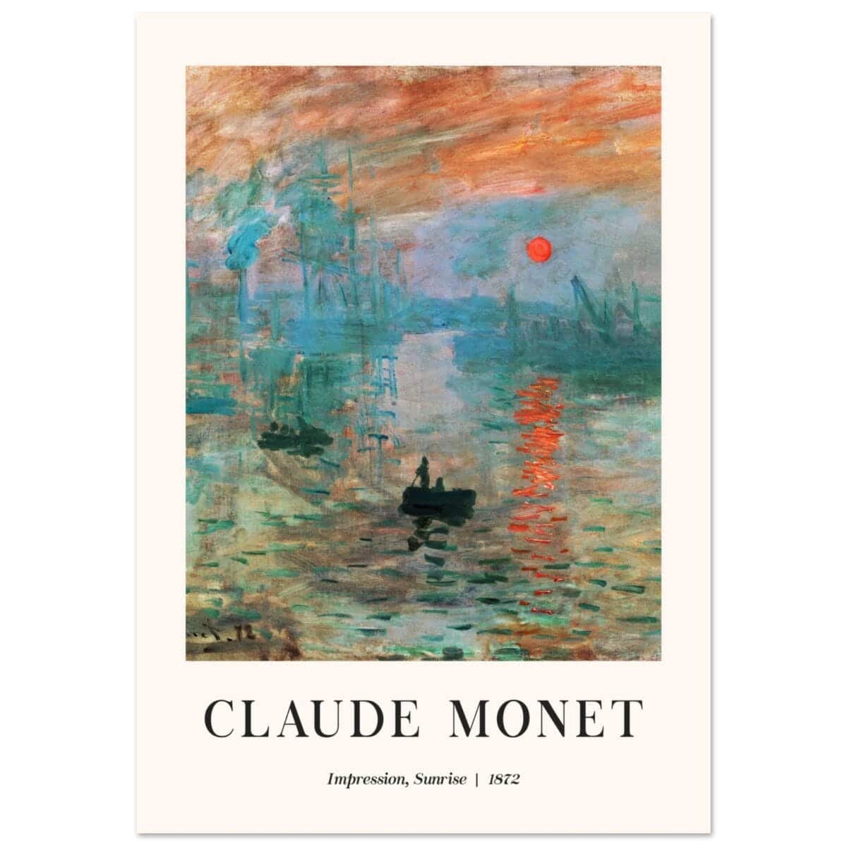 Claude Monet - Impression Sunrise poster