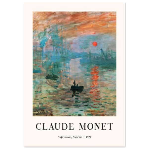 Claude Monet - Impression Sunrise poster