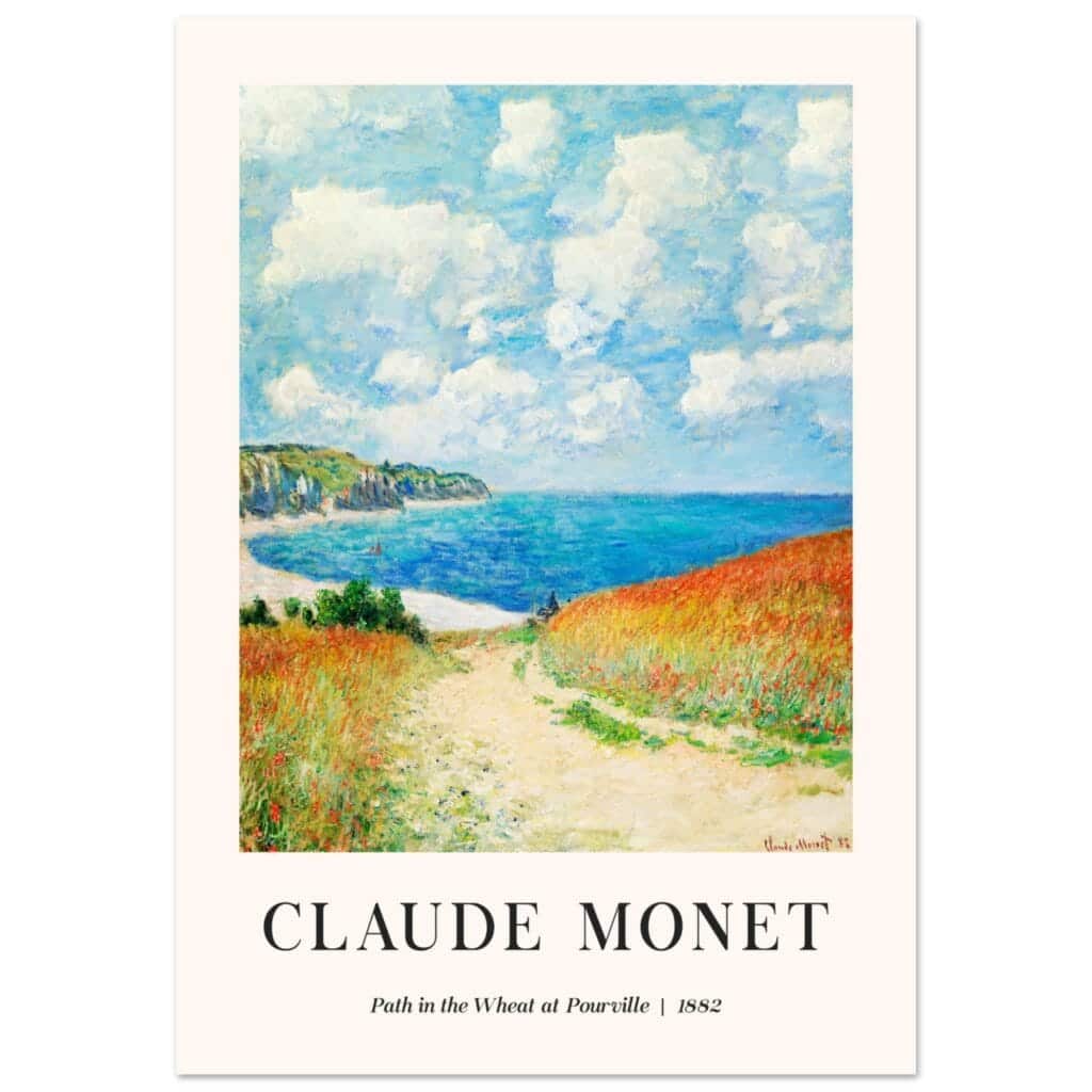 Claude Monet - Path in the Weath at Pourville poster