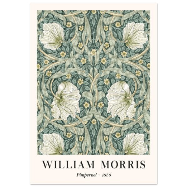 William Morris - Pimpernel 1876 poster
