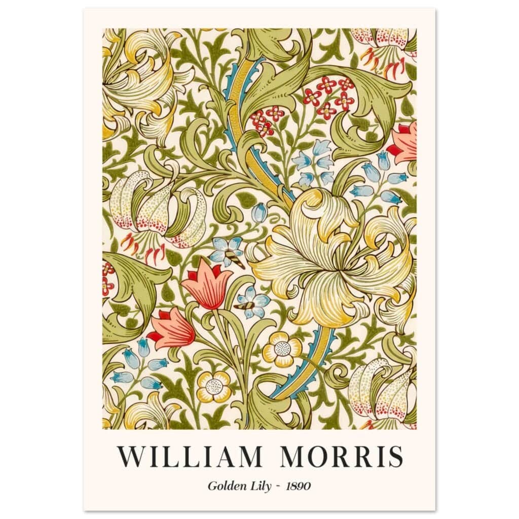 William Morris - Golden Lilly 1890 poster