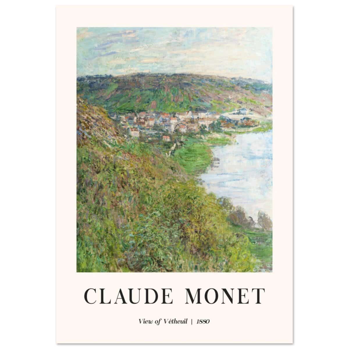 Claude Monet - View of Vétheuil poster
