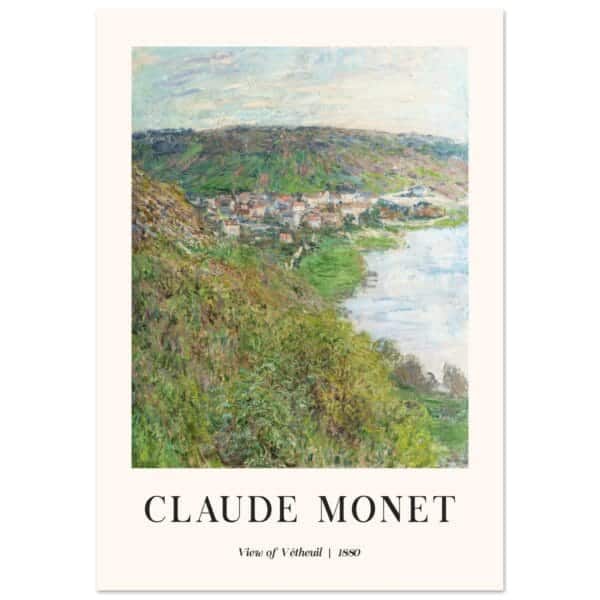 Claude Monet - View of Vétheuil poster