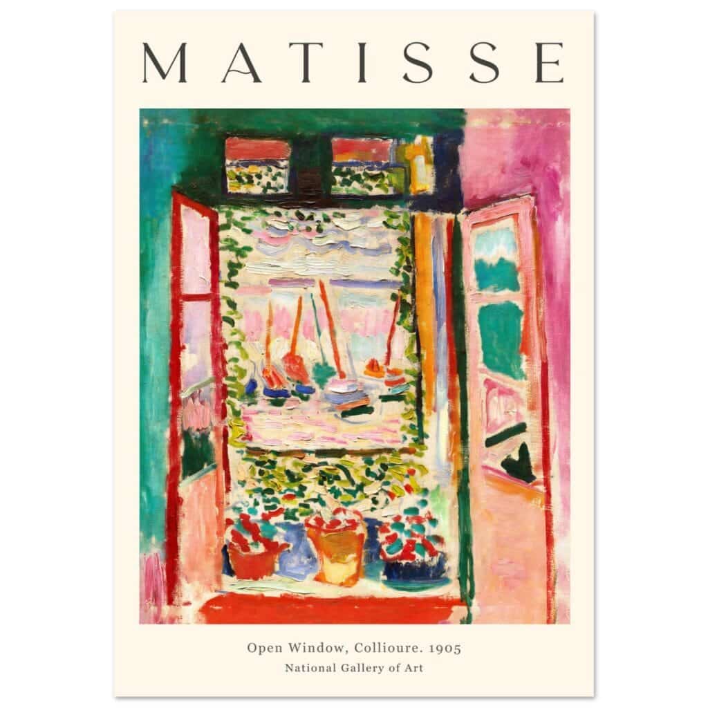 Matisse - Open Window Collioure 1905 poster