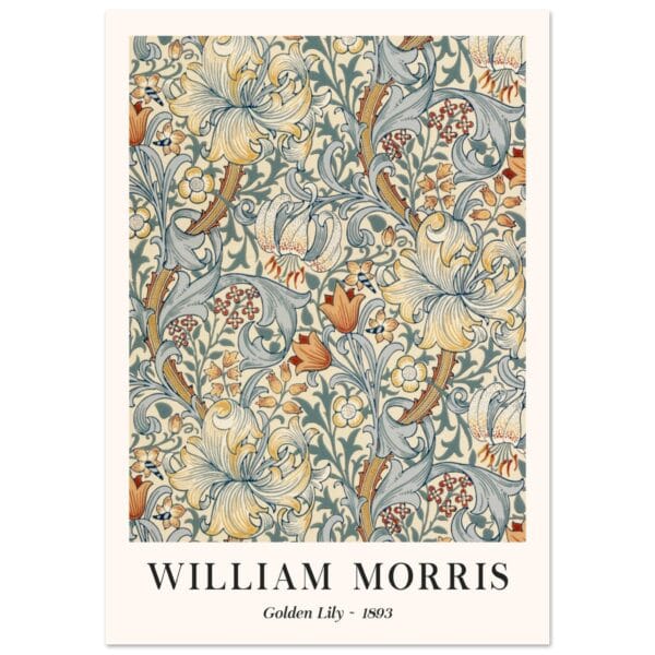 William Morris - Golden Lilly III 1893 poster