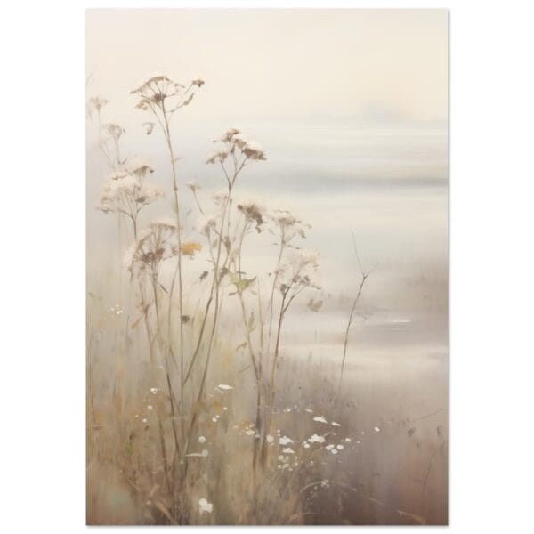 Foggy Flowerfield 2 poster