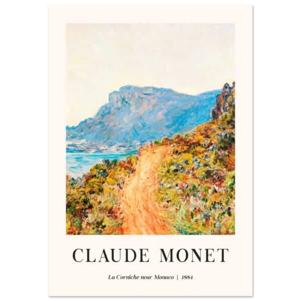 Claude Monet - La Corniche near Monaco poster