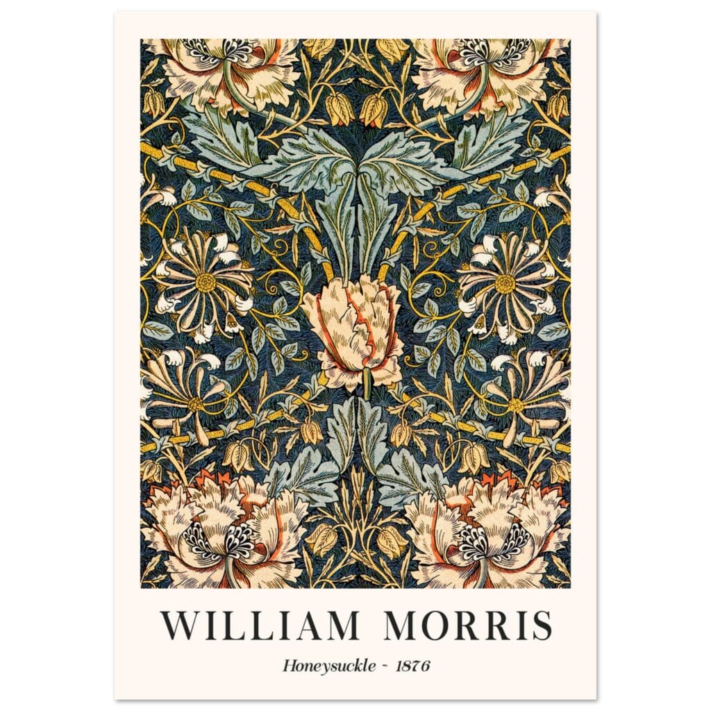 William Morris - Honeysuckle 1876 poster