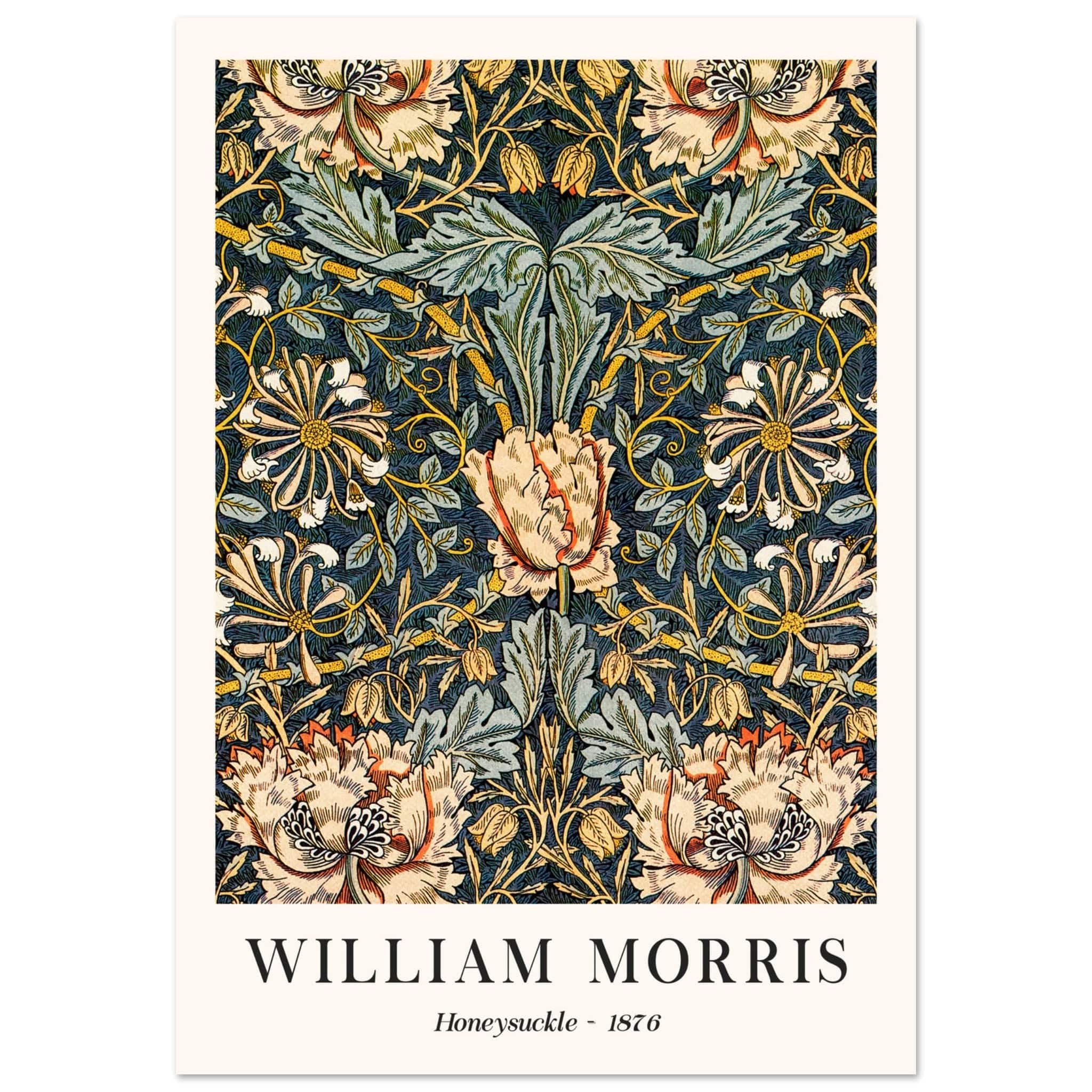 William Morris - Honeysuckle 1876 poster