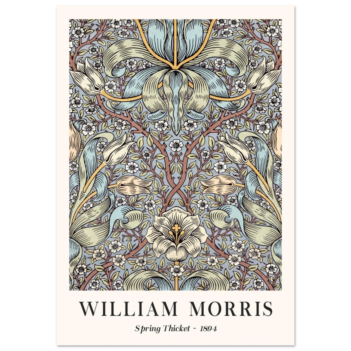 William Morris - Spring Thicket 1884 poster