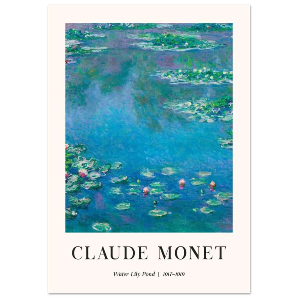 Claude Monet - Water Lily pond poster