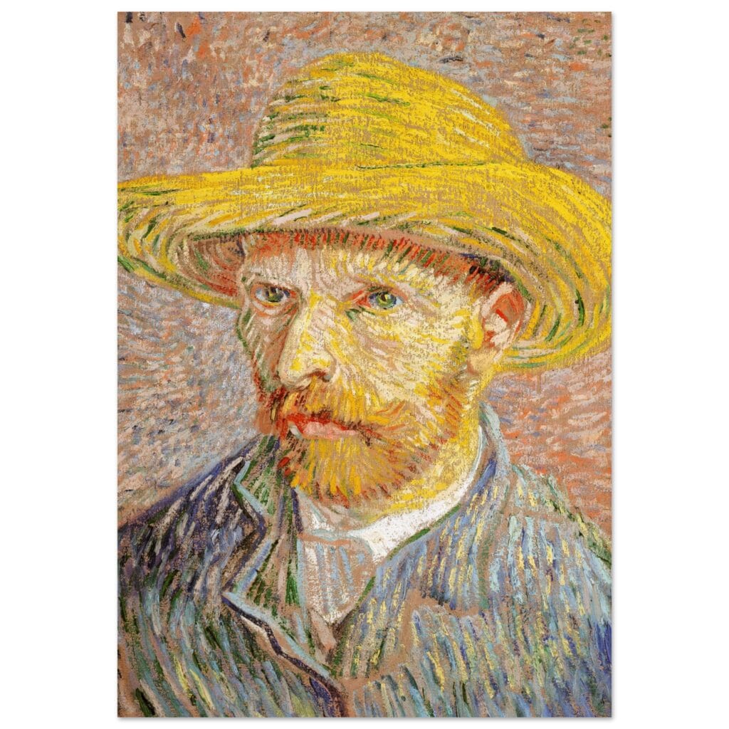 Vincent van Gogh - Zelfportret met strohoed poster