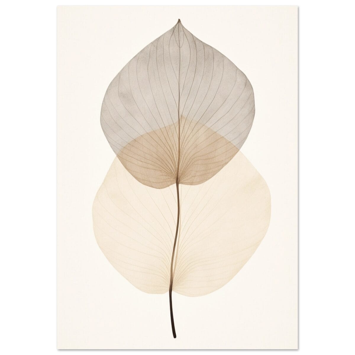 Japandi Leaf poster