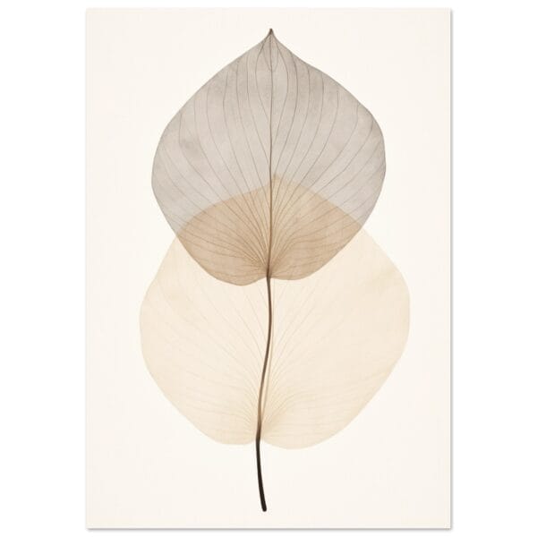 Japandi Leaf poster
