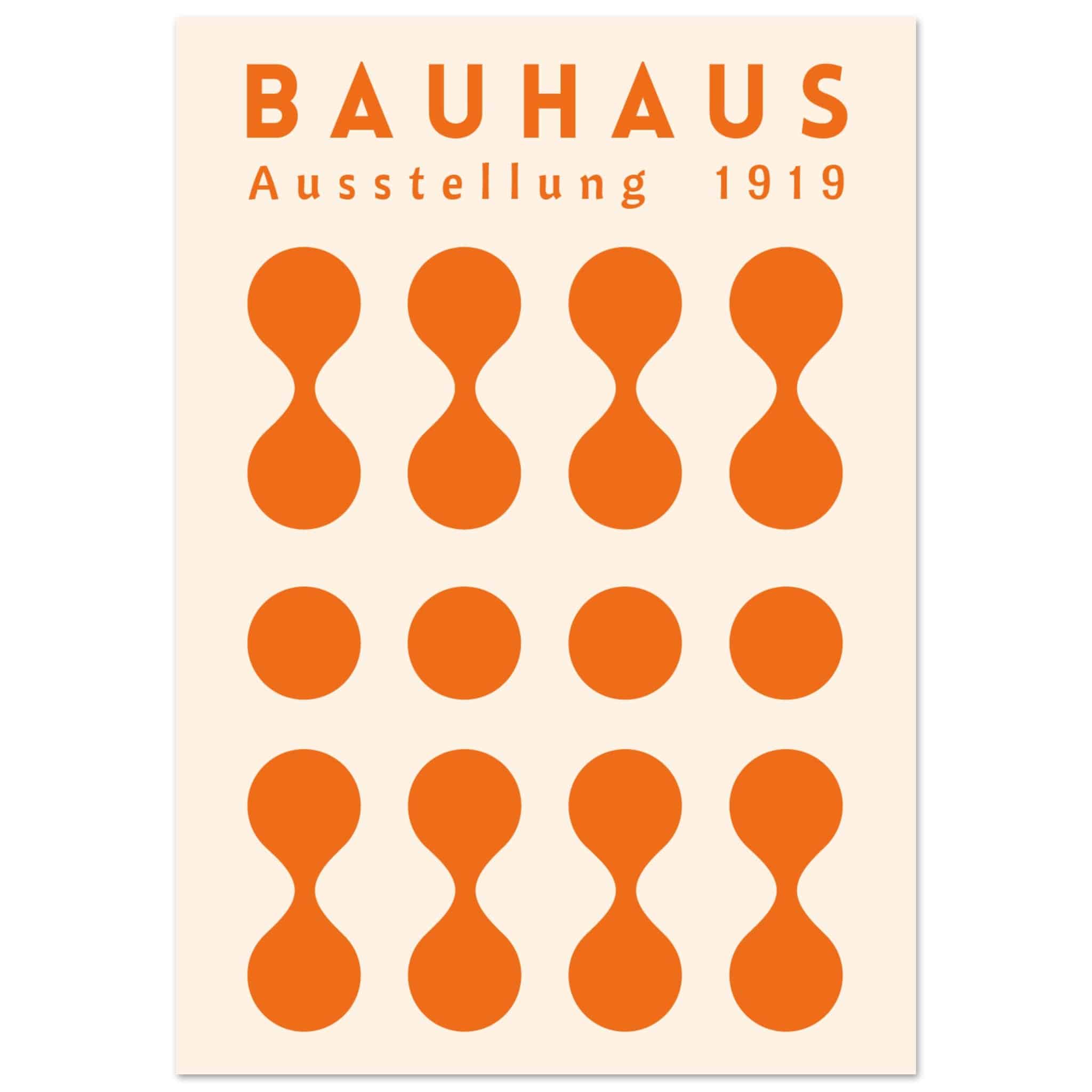 Bauhaus - Ausstellung Orange poster