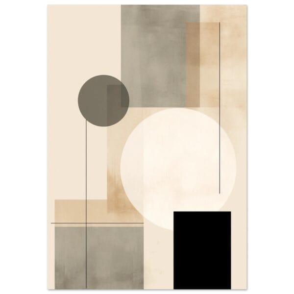 Japandi Abstract poster