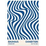 Bauhaus - Exhibition Frankfurt Blue poster
