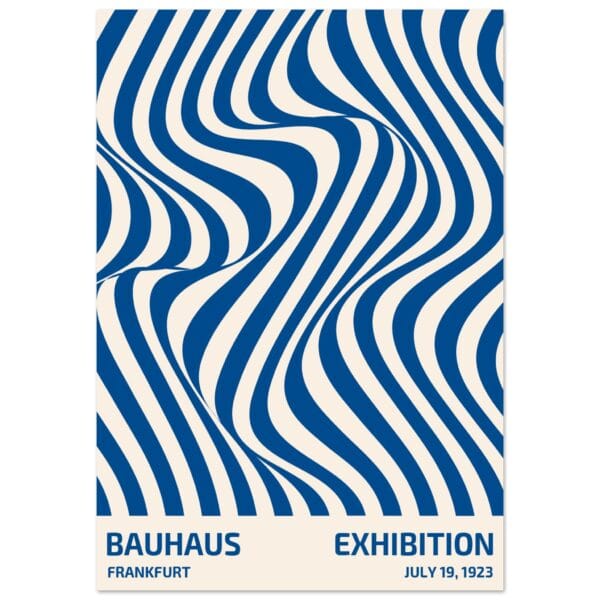 Bauhaus - Exhibition Frankfurt Blue poster