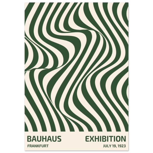 Bauhaus - Exhibition Frankfurt Green poster
