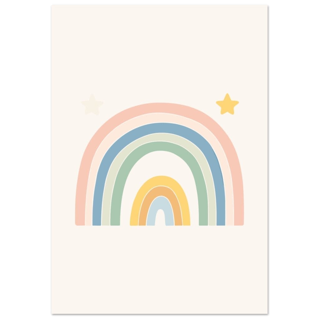 Pastel Rainbow II poster