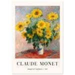 Claude Monet - Bouquet of Sunflowers poster