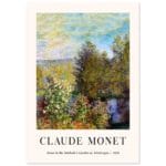 Claude Monet - Roses in the Hoshede's Garden at Montregon poster