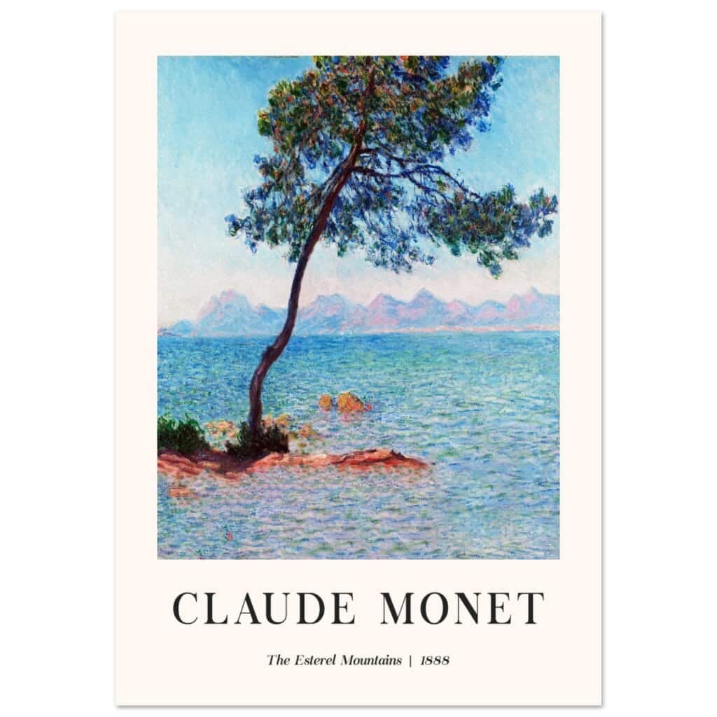 Claude Monet - The Esterel Mountains poster