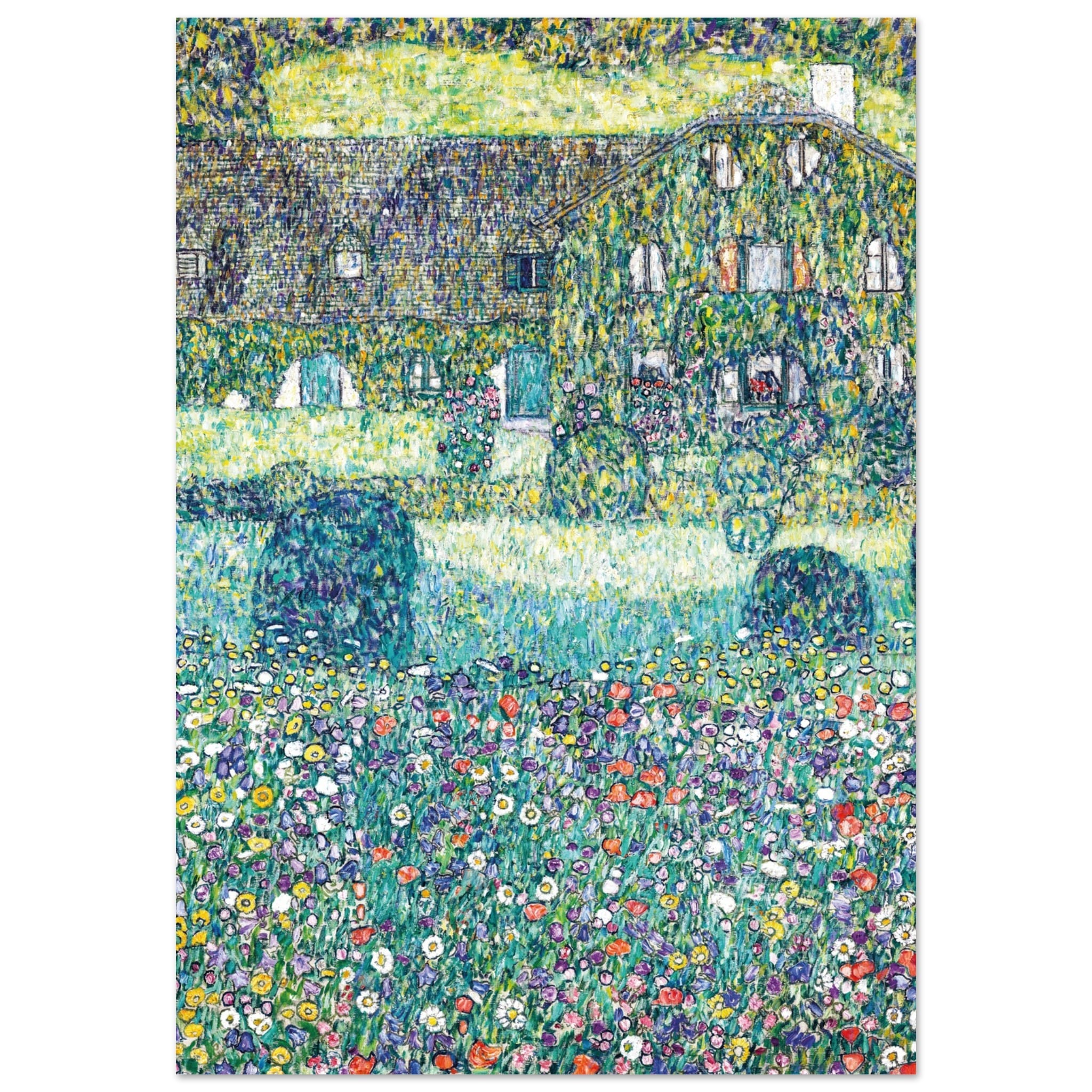 Gustav Klimt - Country House by the Attersee poster Gustav Klimt - Country House by the Attersee poster