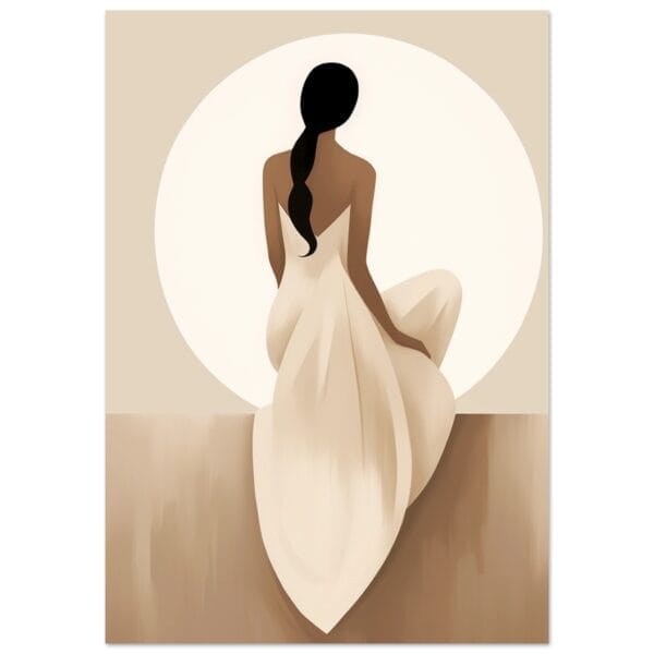 Japandi The Serene Lady poster