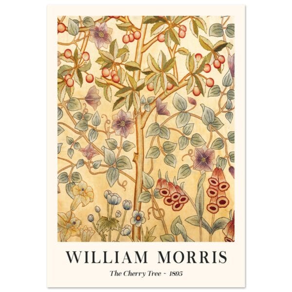 William Morris - The Cherry Tree 1895 II poster