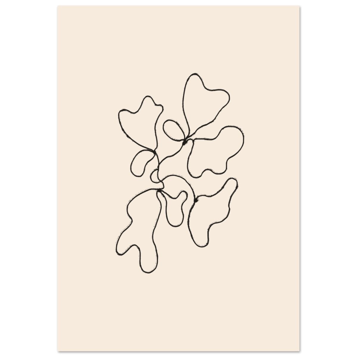 Abstract – Blob Lined poster