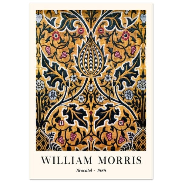 William Morris - Brocatel 1888 poster