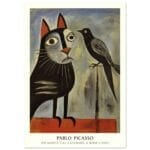 Pablo Picasso - Picasso's cat catching a bird poster