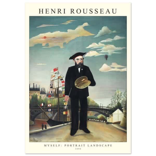 Henri Rousseau - Portrait landscape poster