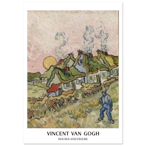 Vincent van Gogh - Houses and figures poster