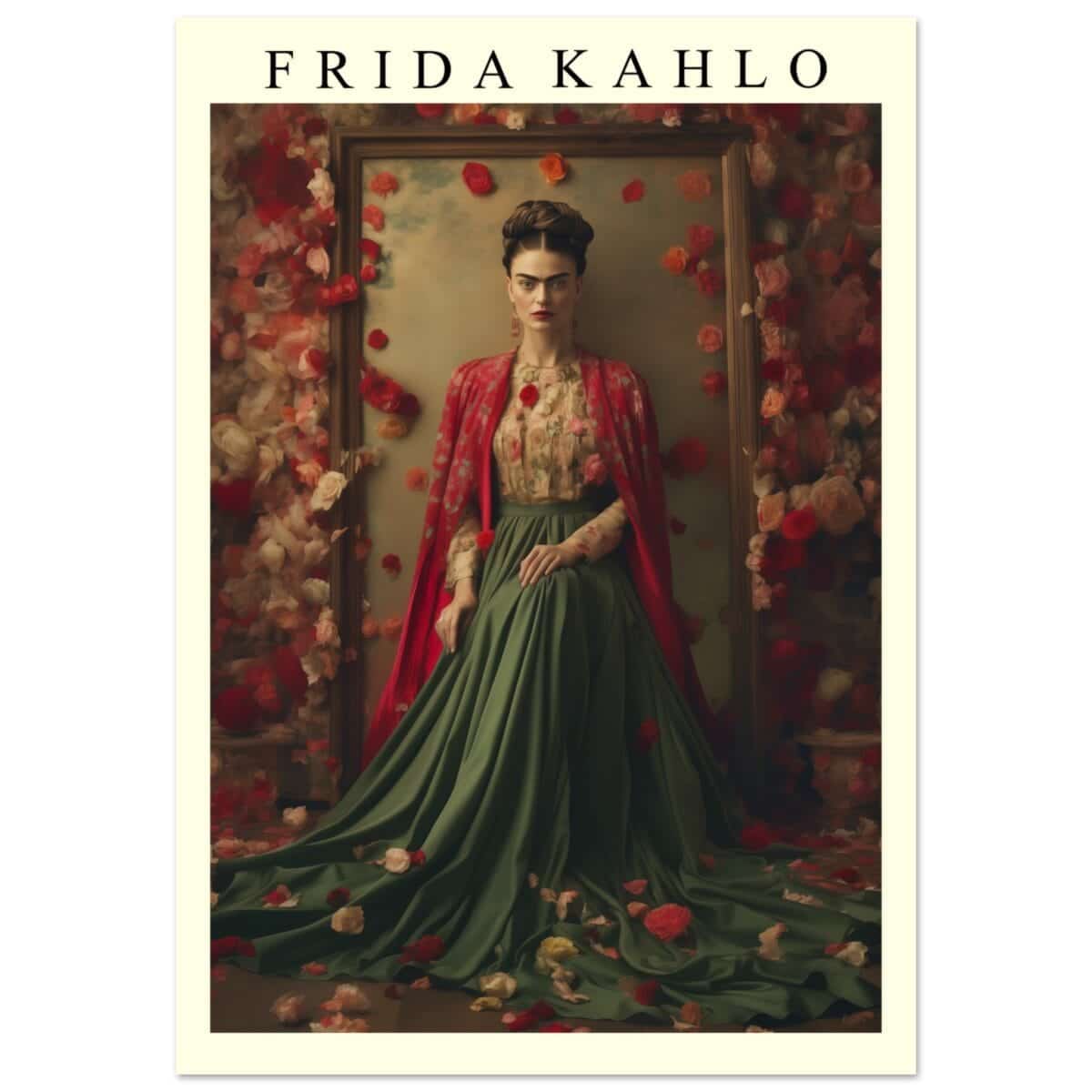 Frida Kahlo - Beauty In Flowers Poster