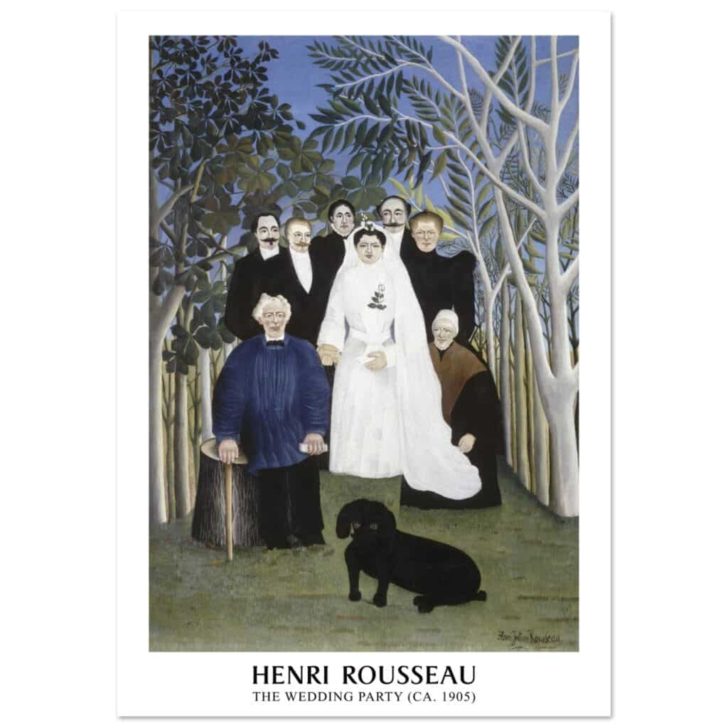 Henri Rousseau - The wedding party poster