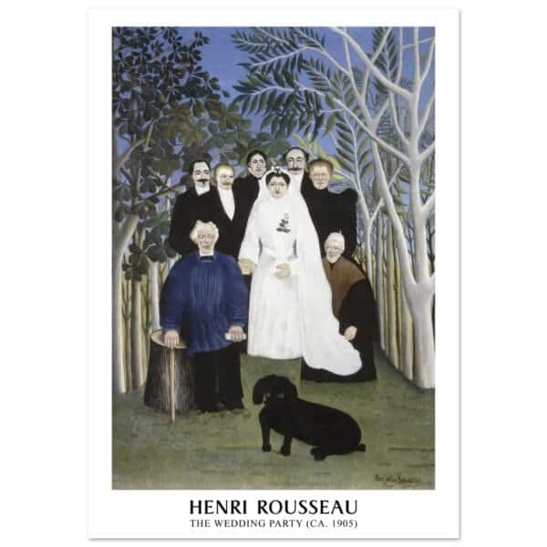 Henri Rousseau - The wedding party poster